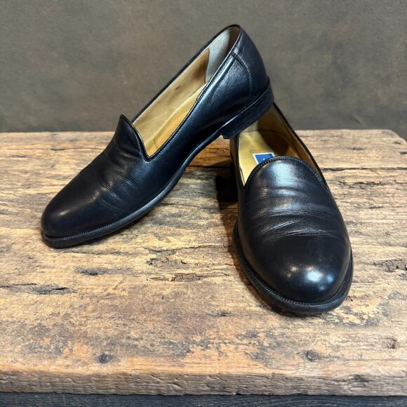 Bragamo Italian Lambskin Venetian Loafers Men’s 8.5 D Soft Leather Slip On - Picture 1 of 9